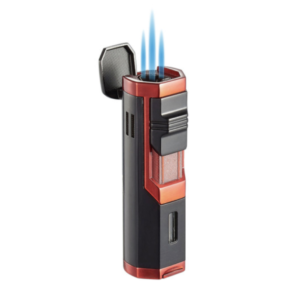 ANDES RED TRIPLE TORCH LIGHTER VISOL