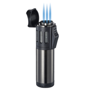 ARTEMIS GUNMETAL TRIPLE FLAME LIGHTER VISOL