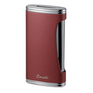 BIGFLAT BURGUNDY FLAT TORCH LIGHTER CASETI
