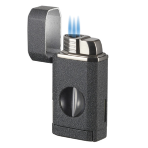 DIABLO BLACK CRACKLE TRIPLE TORCH LIGHTER VISOL