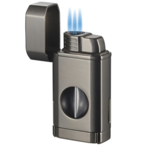 DIABLO GUNMETAL TRIPLE TORCH LIGHTER VISOL