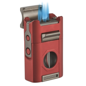 JOPLIN BURGUNDY QUAD FLAME LIGHTER VISOL