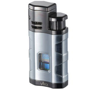 KAUAI TRIPLE TORCH LIGHTER CHROME VISOL