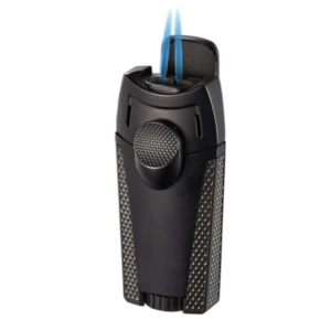 MERU BLACK DUAL TORCH LIGHTER VISOL