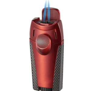 MERU RED DUAL TORCH LIGHTER VISOL