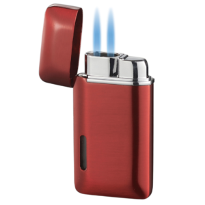 NEVIS RED DUAL TORCH LIGHTER VISOL