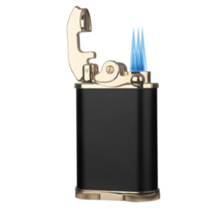 RETRO BLACK AND GOLD LIGHTER VISOL