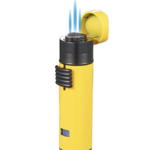 SADDLE YELLOW TRIPLE TORCH LIGHTER VISOL
