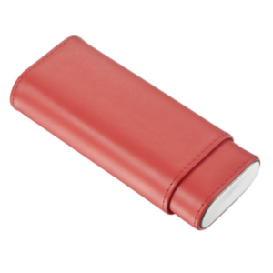 SANTA FE RED LEATHER CIGAR CASE - RD2 VISOL