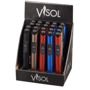 STORMY SINGLE TORCH W/ DRAW TOOL LIGHTER VISOL