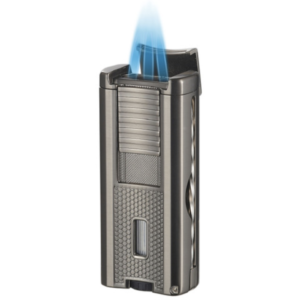 STRIKER GUNMETAL TRIPLE TORCH LIGHTER VISOL
