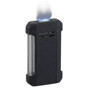 VINSON BLACK CRACKLE FLAT FLAME LIGHTER VISOL
