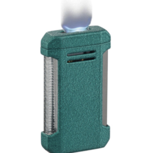 VINSON GREEN CRACKLE FLAT FLAME LIGHTER VISOL